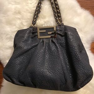 Gray Leather Fendi bag